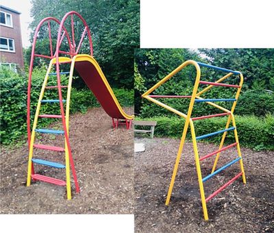 Spielgeräte — Anstrich und Aufarbeitung